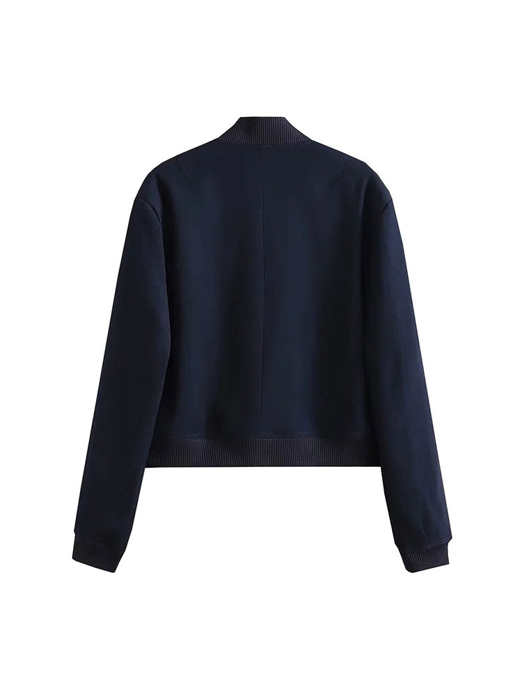 Veste Bomber Boutonnée Élégante - Gabysia