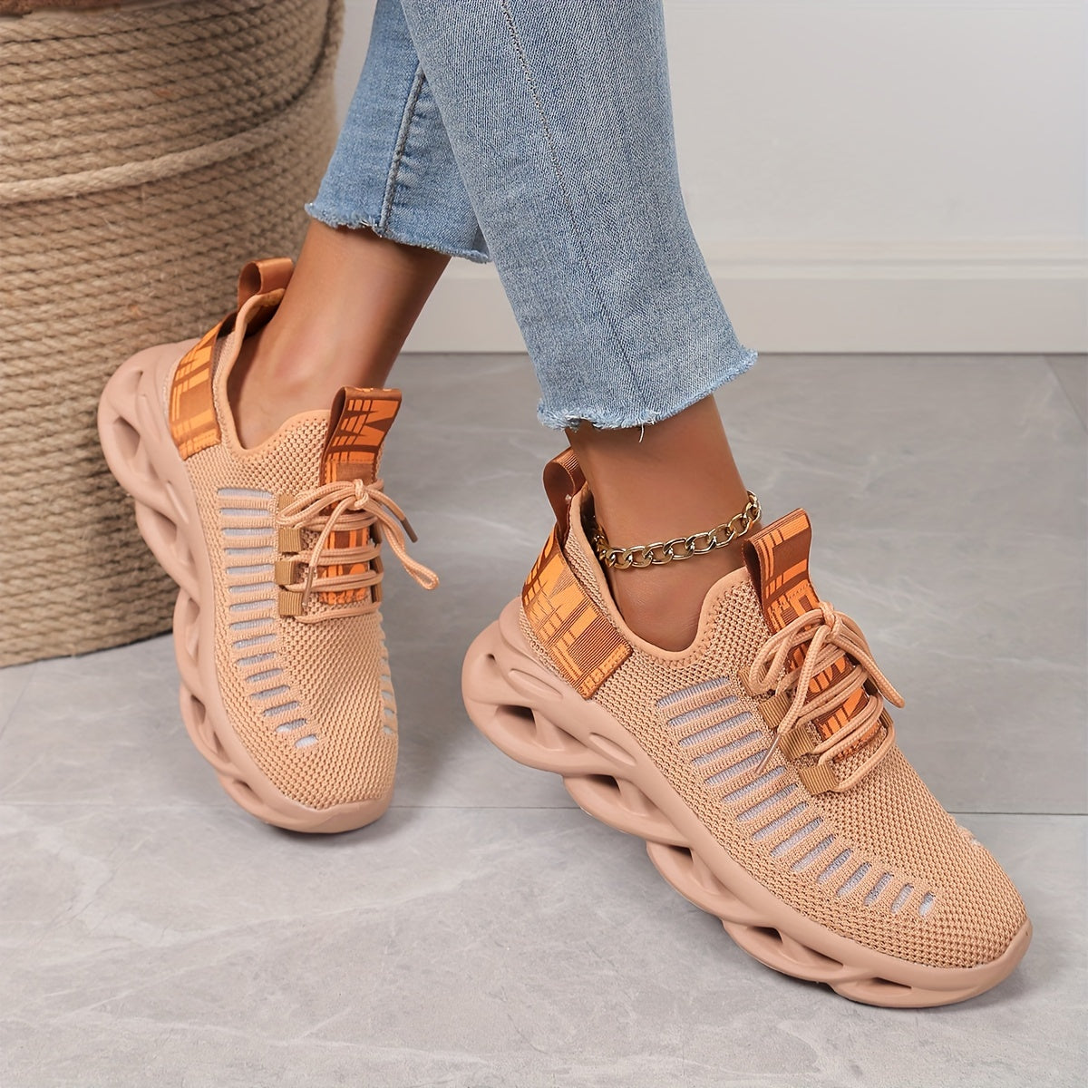 Amandine - Baskets Avec Impression De Lettres