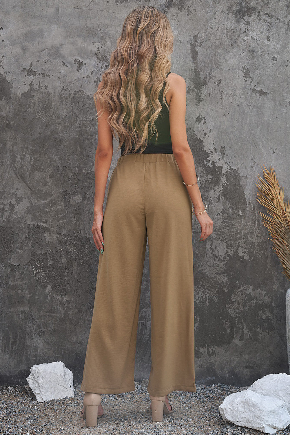 Pantalon palazzo taille haute - Chassie