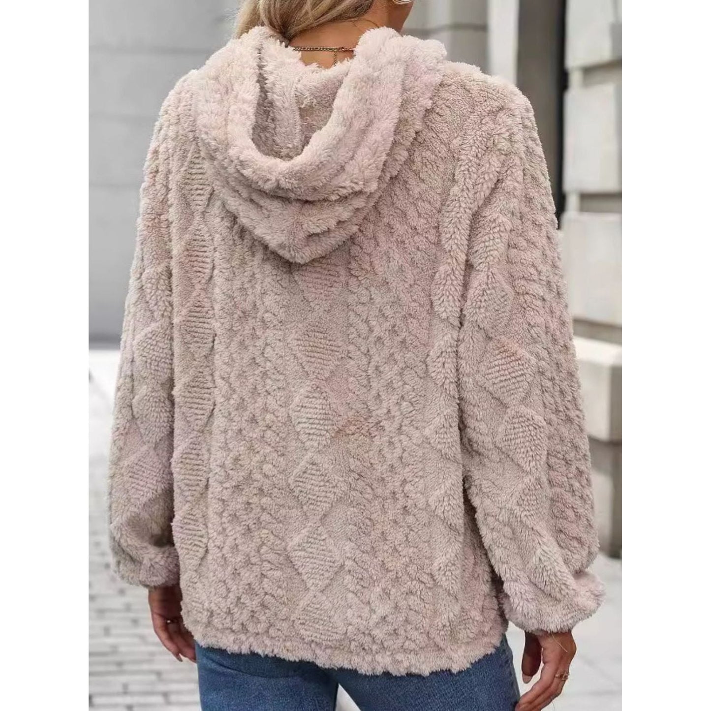 Mila - Sweat à Capuche en Tissu Doux avec Manches Longues et Cordon pour Femme