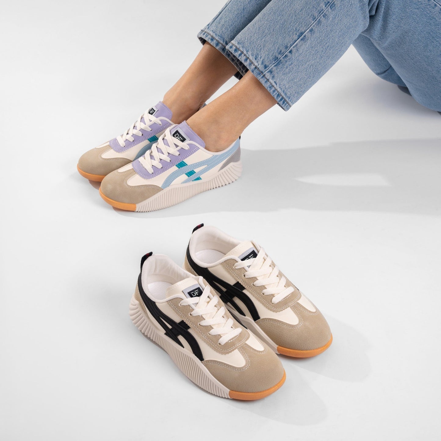 Raniya - Baskets vintage ultra confortables