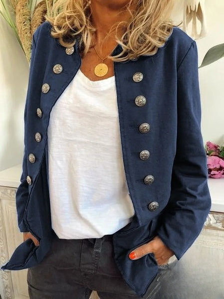 Veste élégante à manches longues et boutons