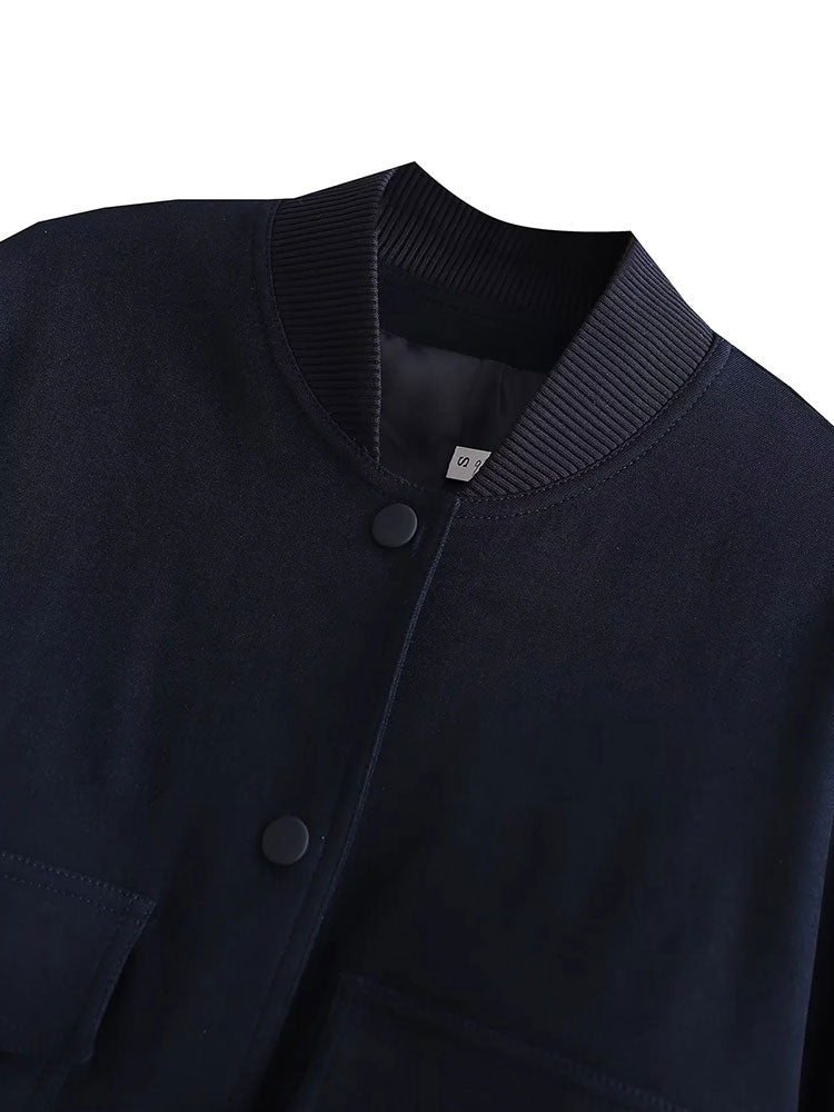 Veste Bomber Boutonnée Élégante - Gabysia
