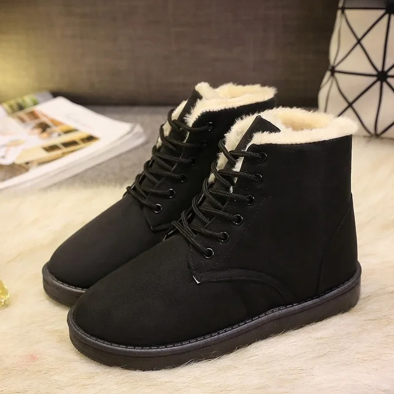 Margaux - Chaussures d'hiver hautes et souples en cuir pour femmes