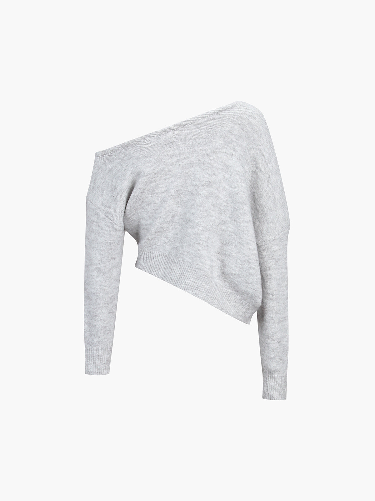Pull Asymétrique à Épaule Dénudée - Tricot Élégant pour un Style Chic