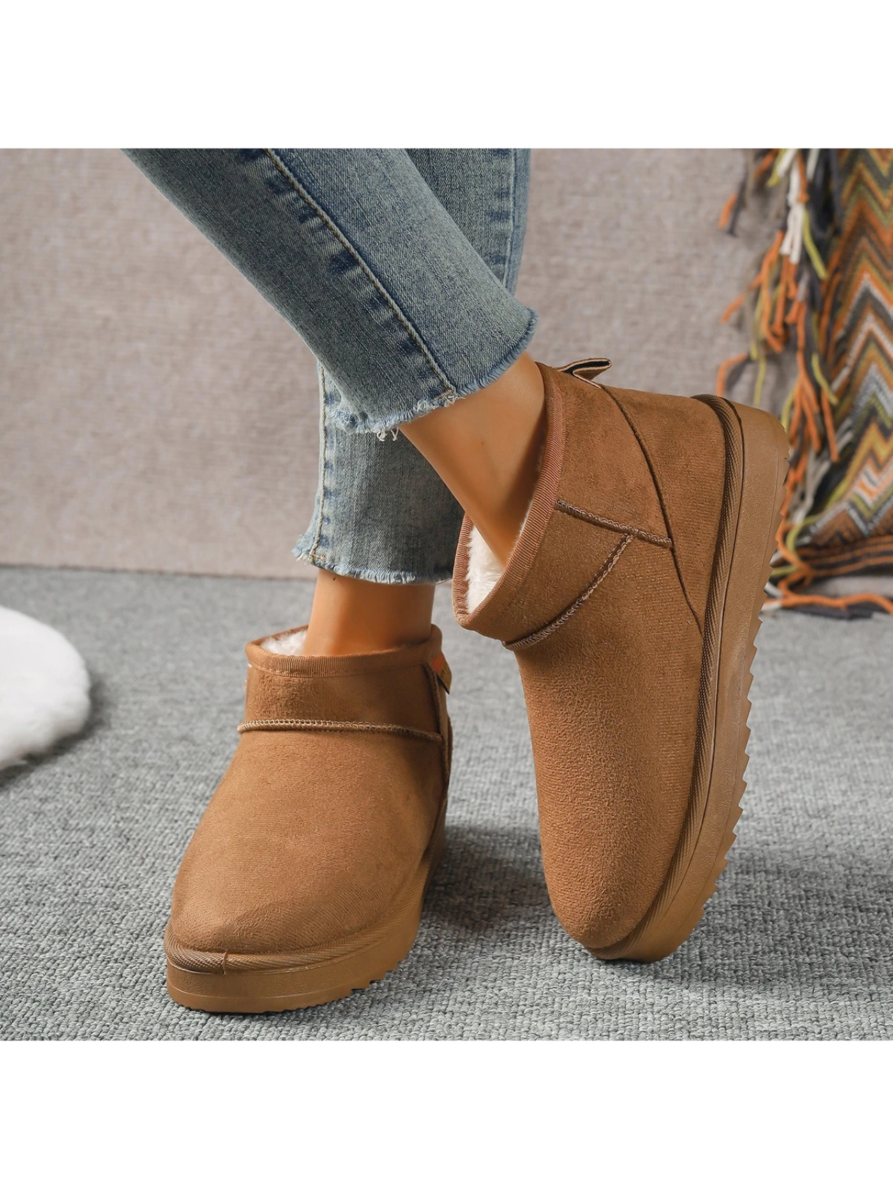 Lucie - Bottes d'hiver simples, plates, légères et rembourrées