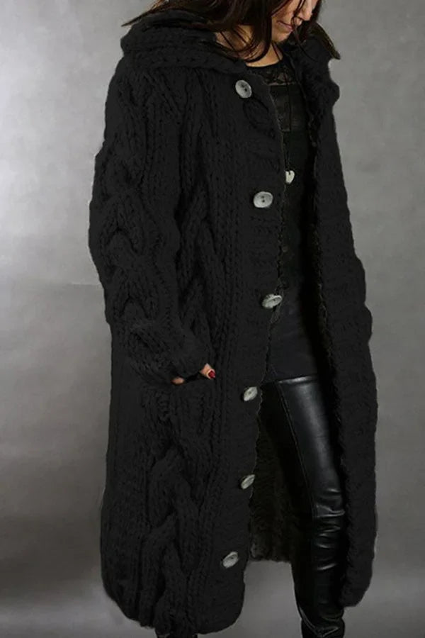 Cardigan tricoté oversize pour les journées fraîches