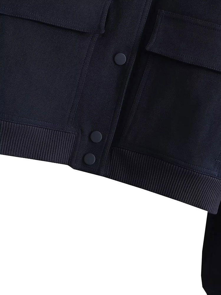 Veste Bomber Boutonnée Élégante - Gabysia