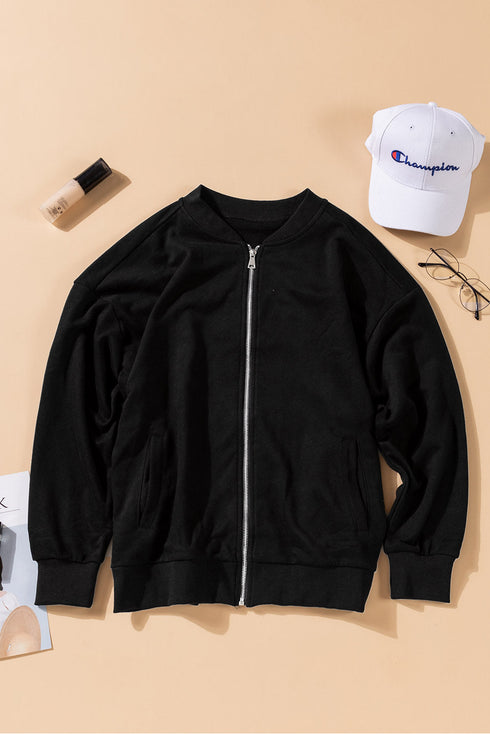 Veste élégante pour femme avec fermeture éclair et poches : votre compagnon fiable