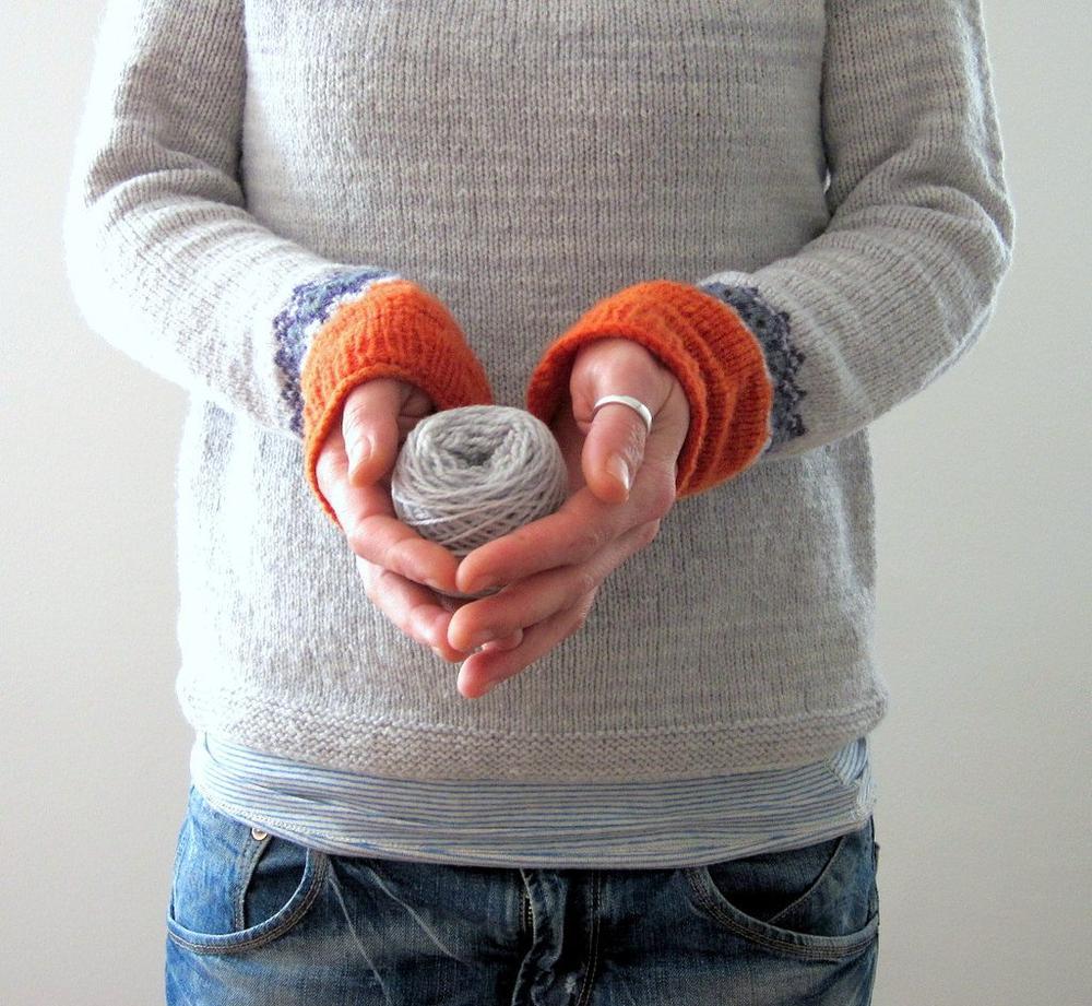 Isley - Pull tricoté à col rond imprimé mode