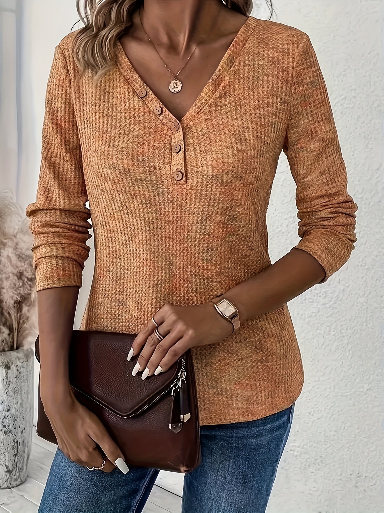 Reyna - Blouse Élégante à Manches Longues pour l'Automne pour Femmes