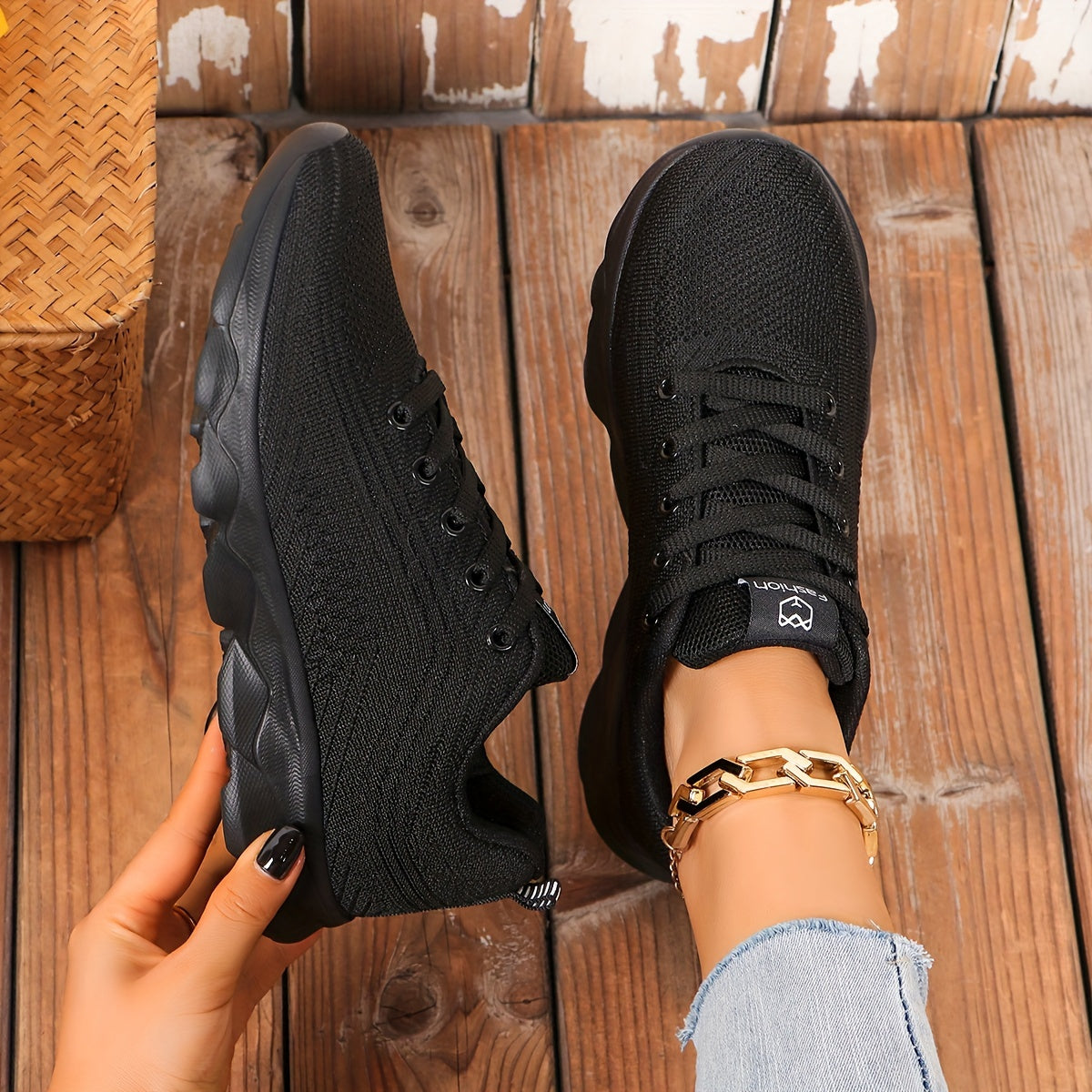Louise - Chaussures De Course Noires