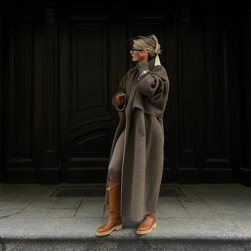 Élodie Lavin | Manteau laine oversize