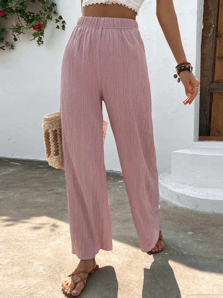 Pantalon large taille haute - Emmely