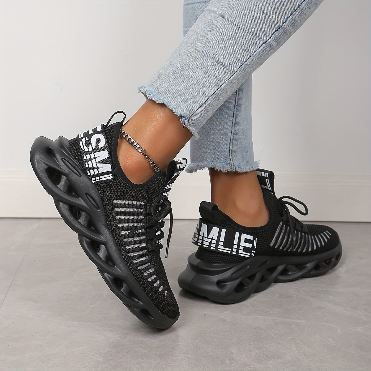 Amandine - Baskets Avec Impression De Lettres