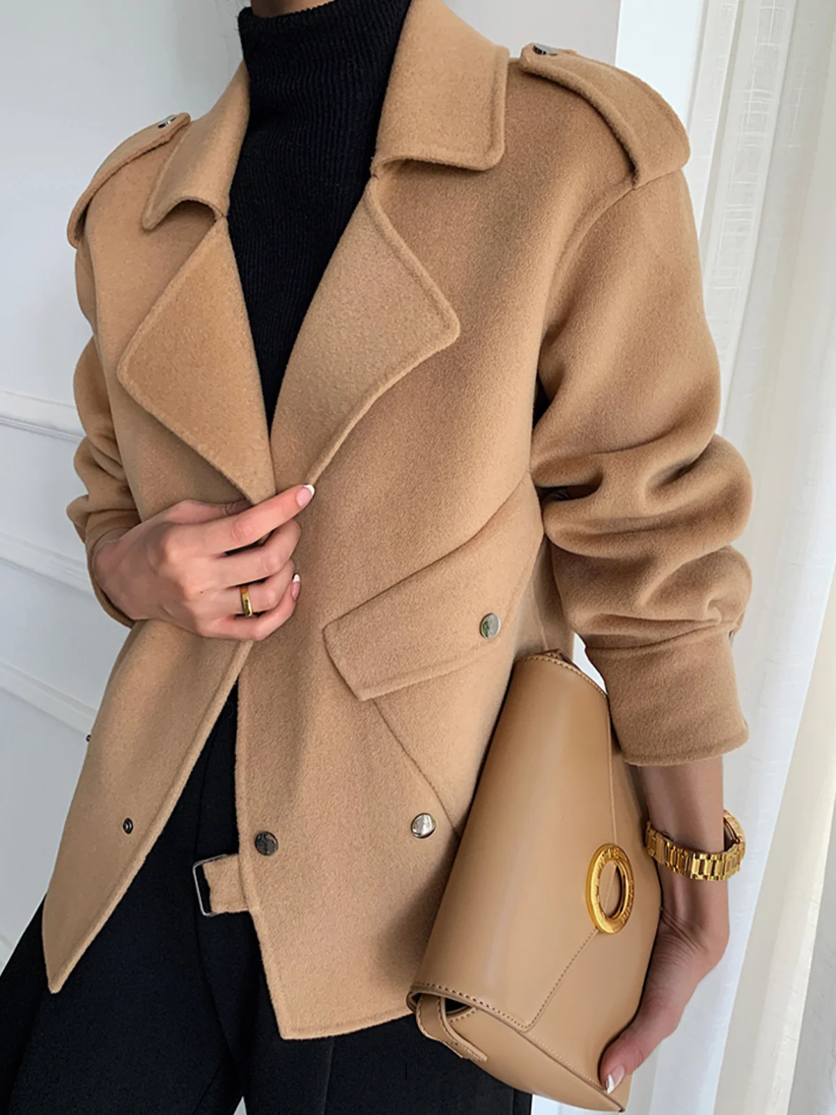 Veste élégante avec col châle simple