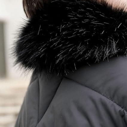 Veste élégante avec col en fourrure pour les jours froids