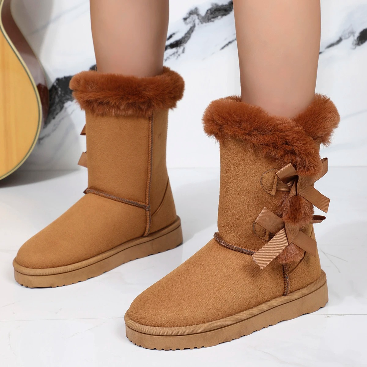 Noémie - Bottes d'hiver rembourrées avec fourrure
