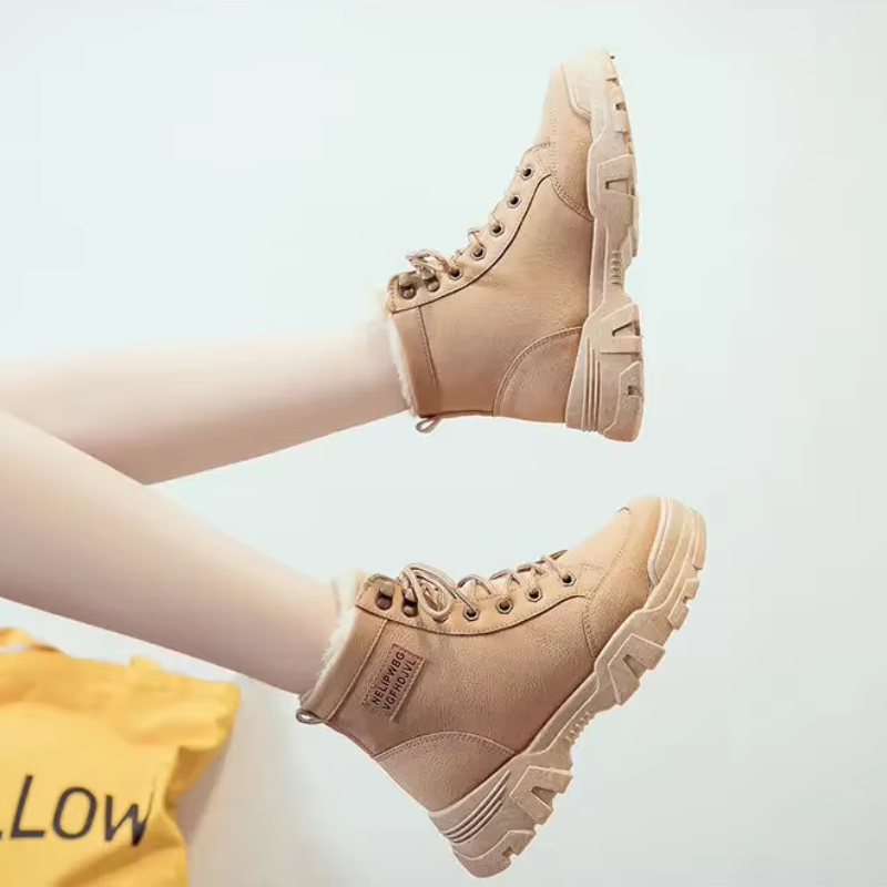 Amber - Chaussures D'Hiver À Semelles Épaisses Et Hautes Pour Dames