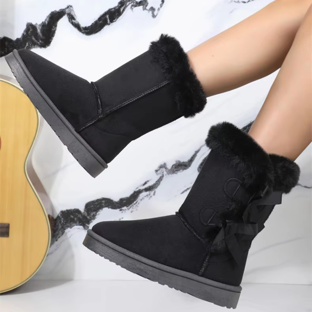 Noémie - Bottes d'hiver rembourrées avec fourrure