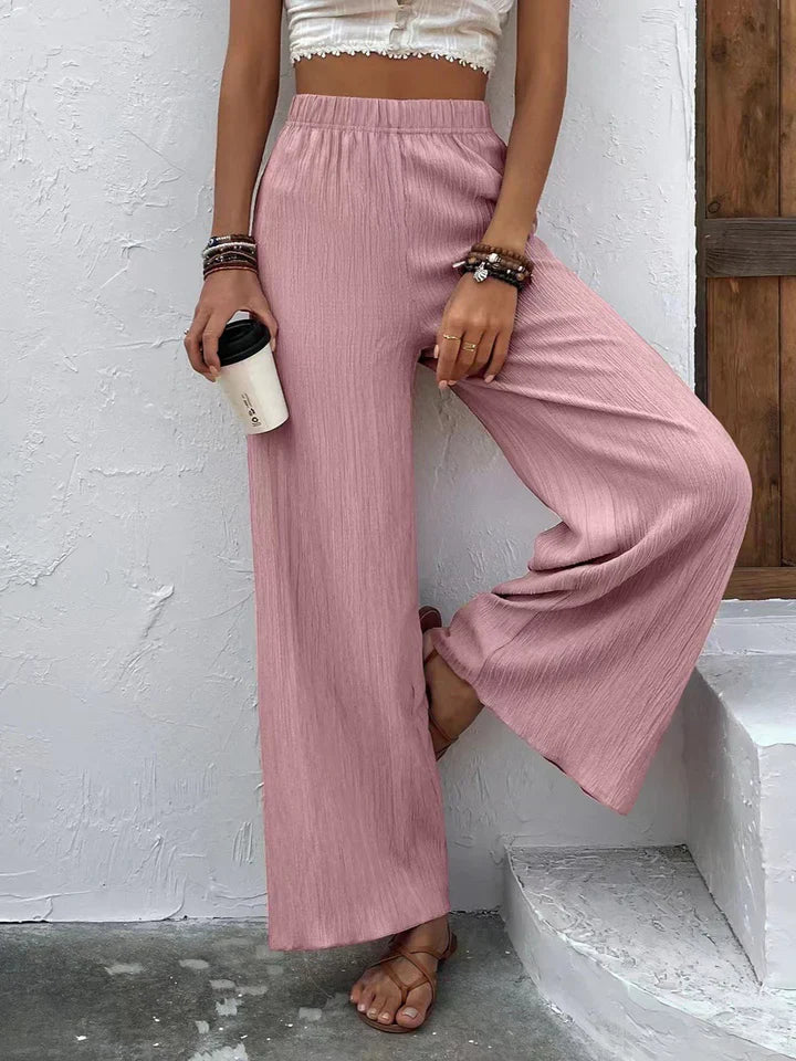 Pantalon large taille haute - Emmely