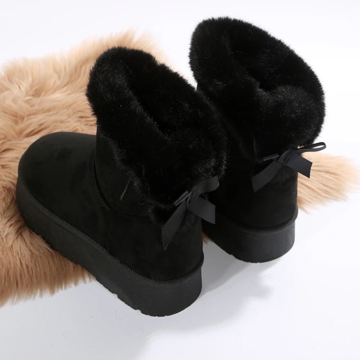 Mélodie - Bottes d'hiver à bout rond, légères et rembourrées