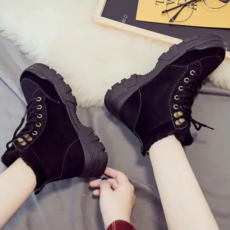 Amber - Chaussures D'Hiver À Semelles Épaisses Et Hautes Pour Dames