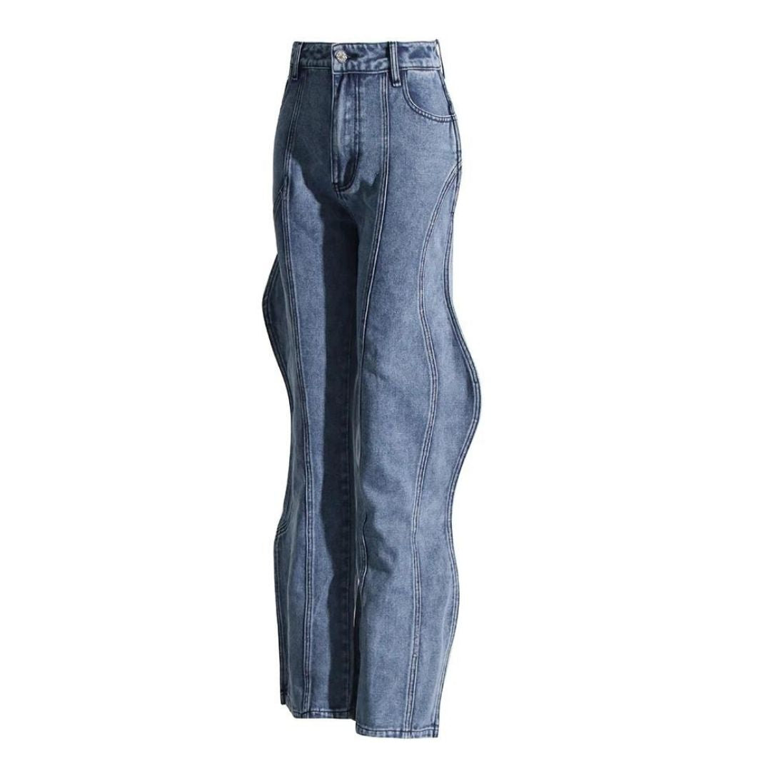 Jean taille haute streetwear - Hadrianna