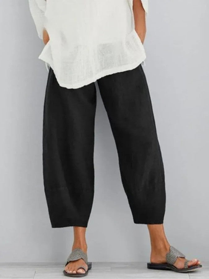 Celia - Pantalon de loisirs en lin pour femmes