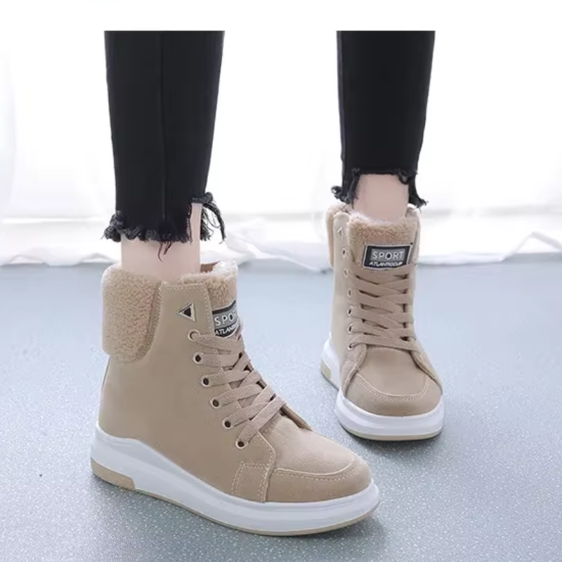 Adèle - Chaussures D'Hiver Hautes Et Souples À Lacets Pour Dames