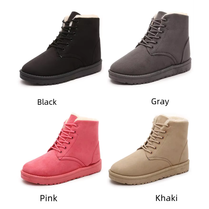 Margaux - Chaussures d'hiver hautes et souples en cuir pour femmes