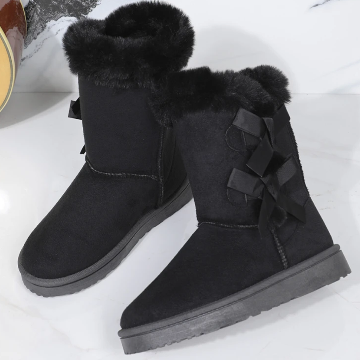 Noémie - Bottes d'hiver rembourrées avec fourrure