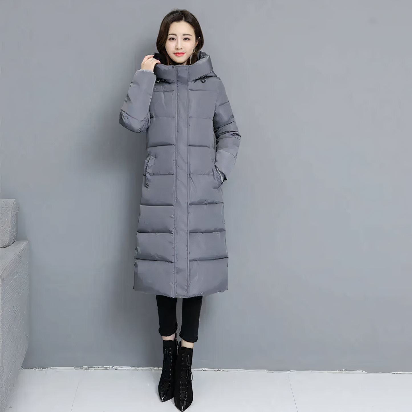 ANIYA - Veste longue matelassée