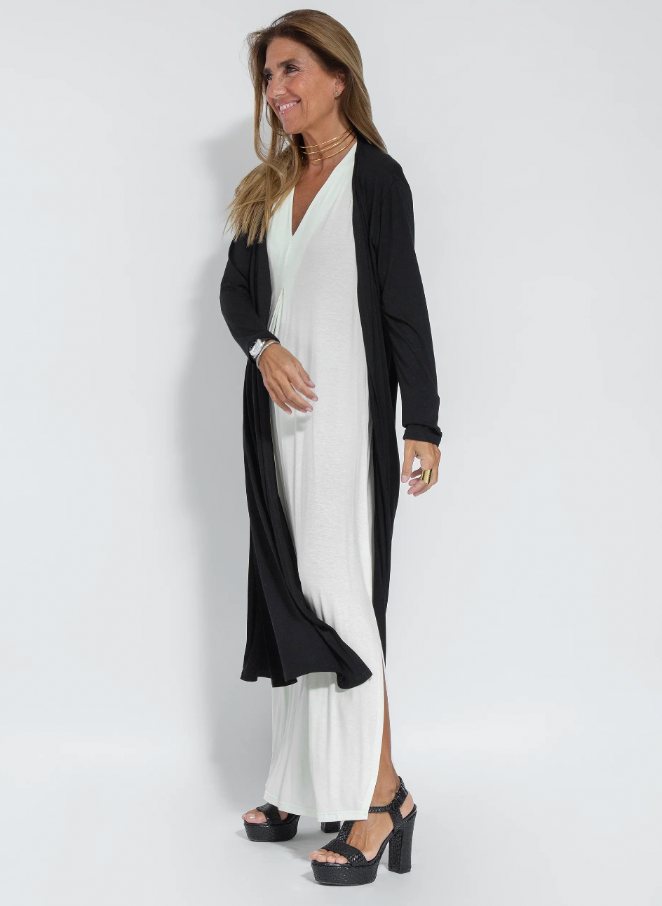 Bastienne - Robe longue élégante et gilet