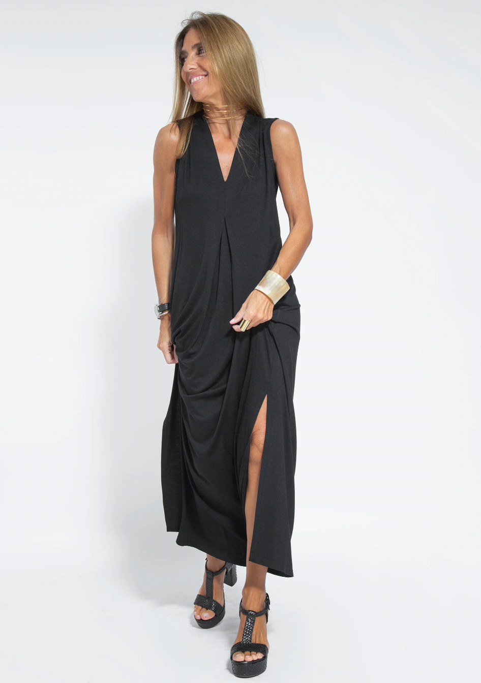 Bastienne - Robe longue élégante et gilet