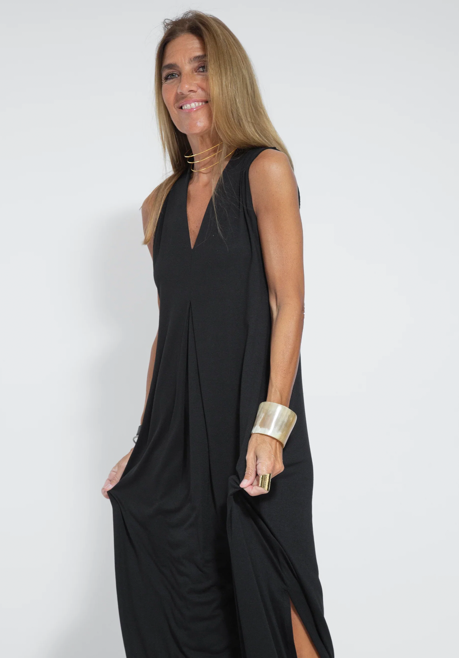 Bastienne - Robe longue élégante et gilet