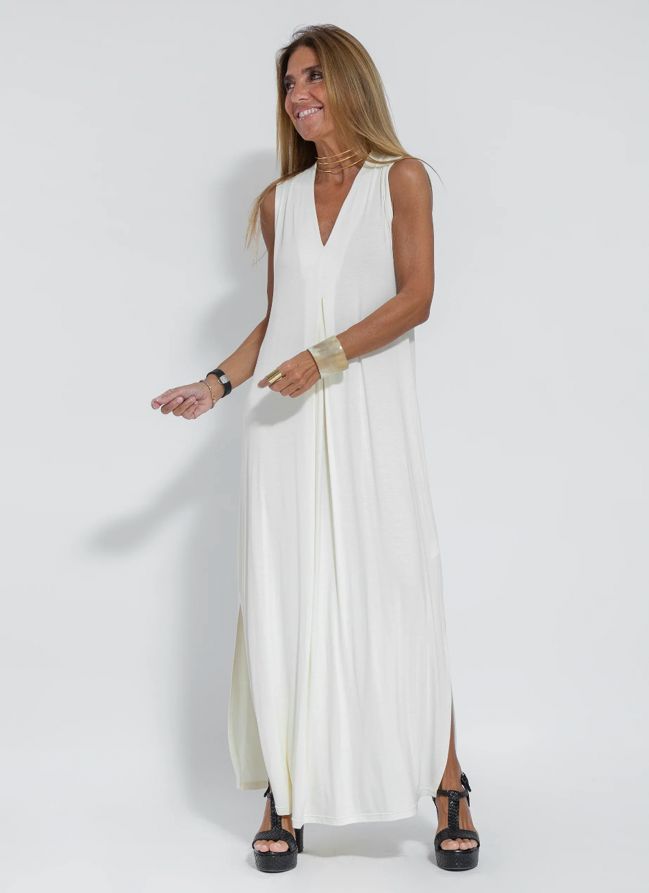 Bastienne - Robe longue élégante et gilet