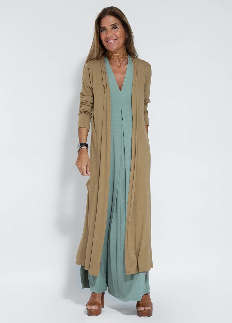Bastienne - Robe longue élégante et gilet