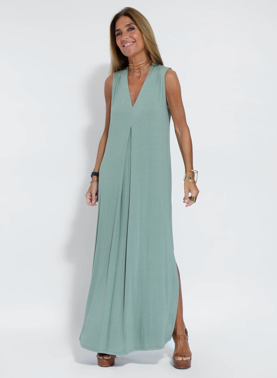 Bastienne - Robe longue élégante et gilet