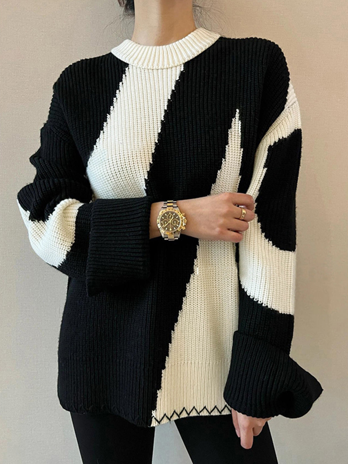 La Vie │ Pull zébré