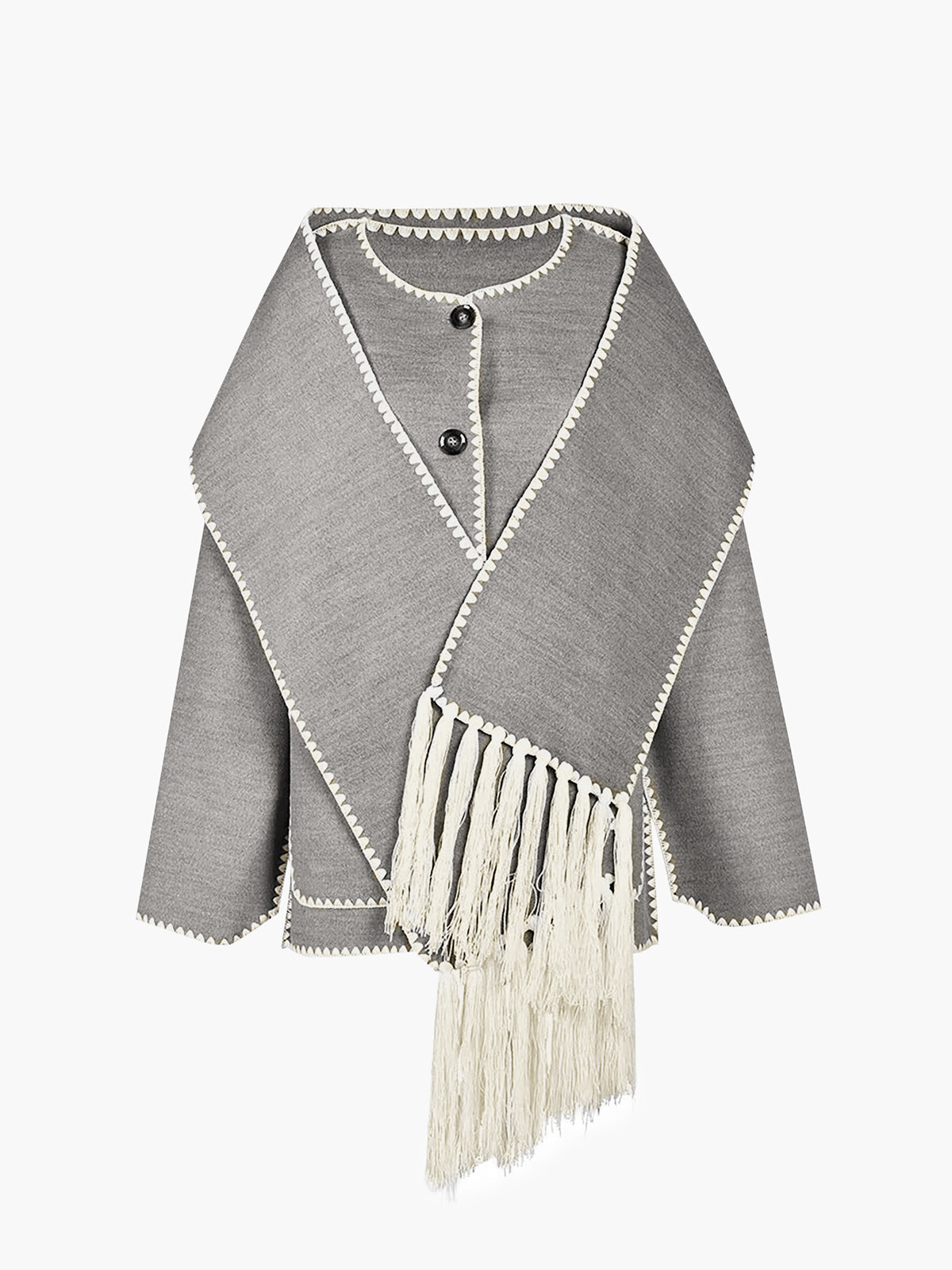 La Vie │ Veste contrastée avec écharpe