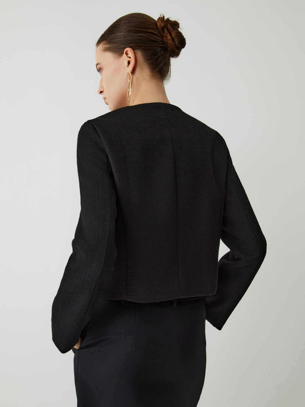 La Vie │ Blazer en tweed à boutons
