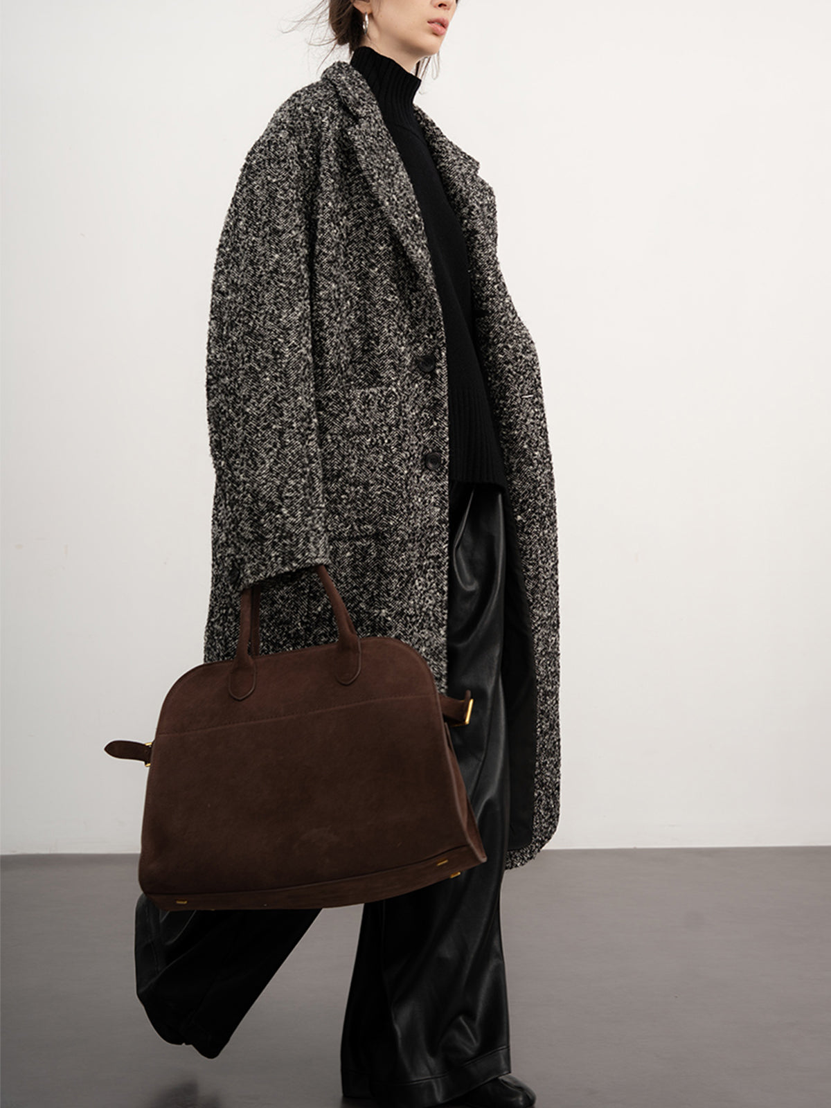 La Vie │ Manteau en laine bouclée