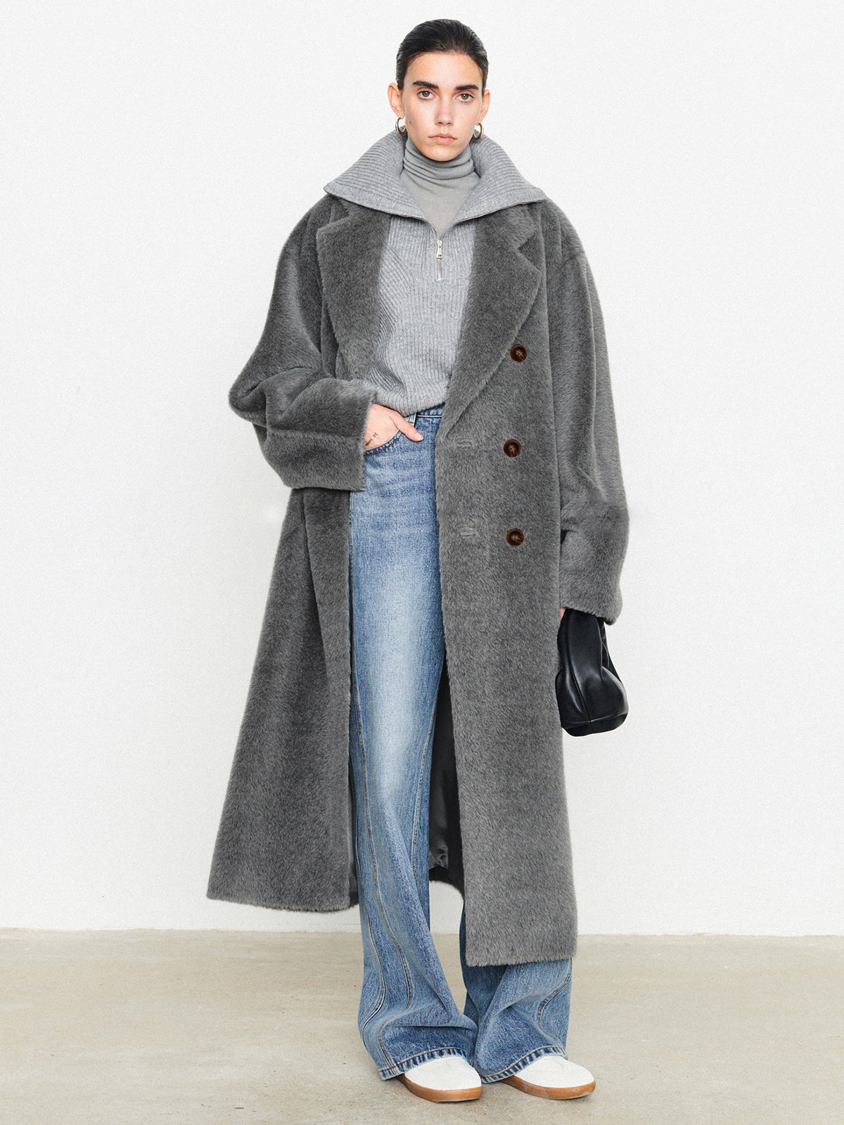 La Vie │ Manteau à col flou