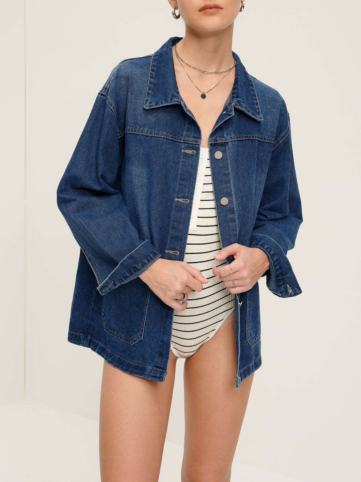 La Vie │ Veste en jean décontractée