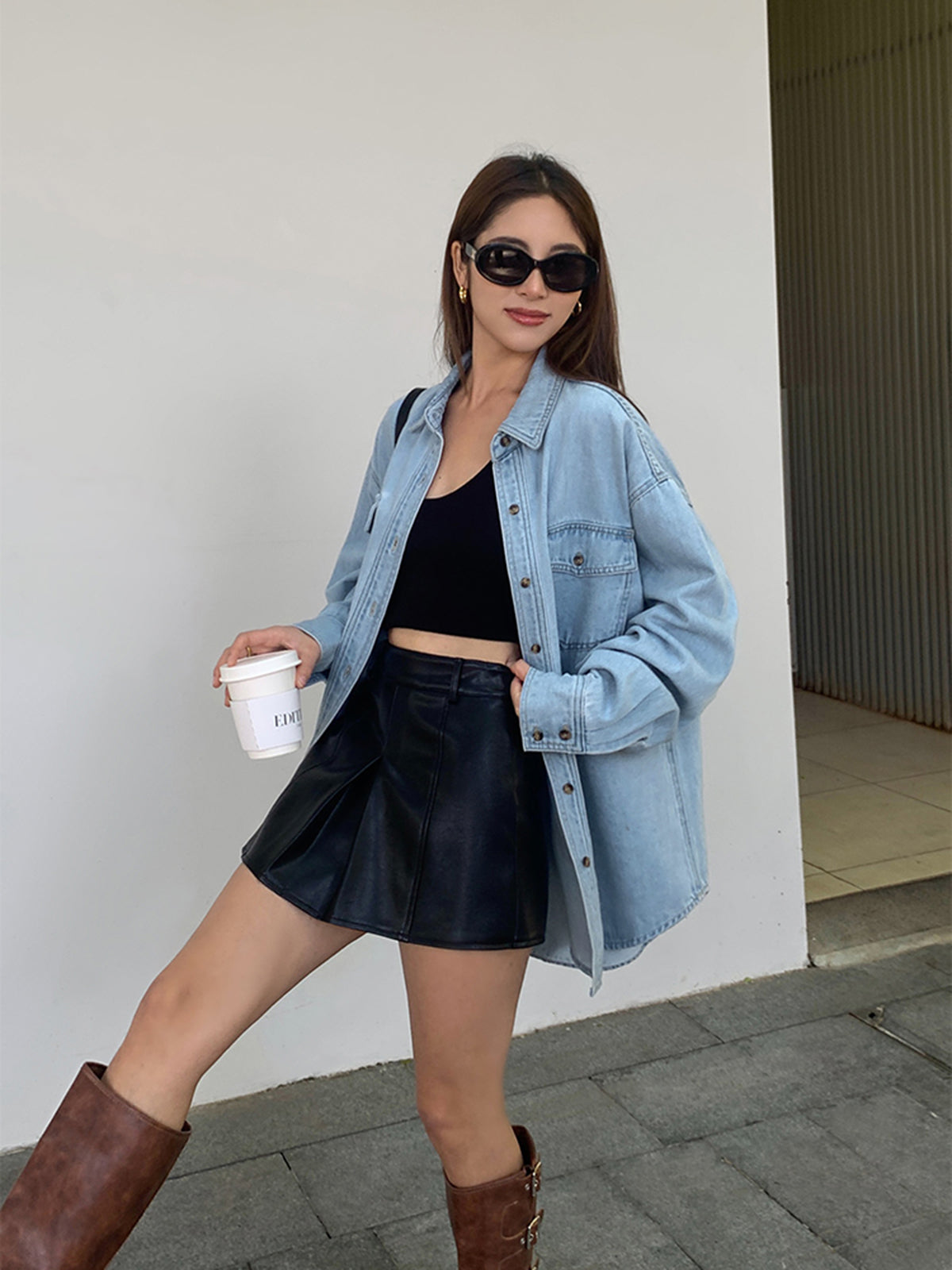 La Vie │ Veste en jean à revers