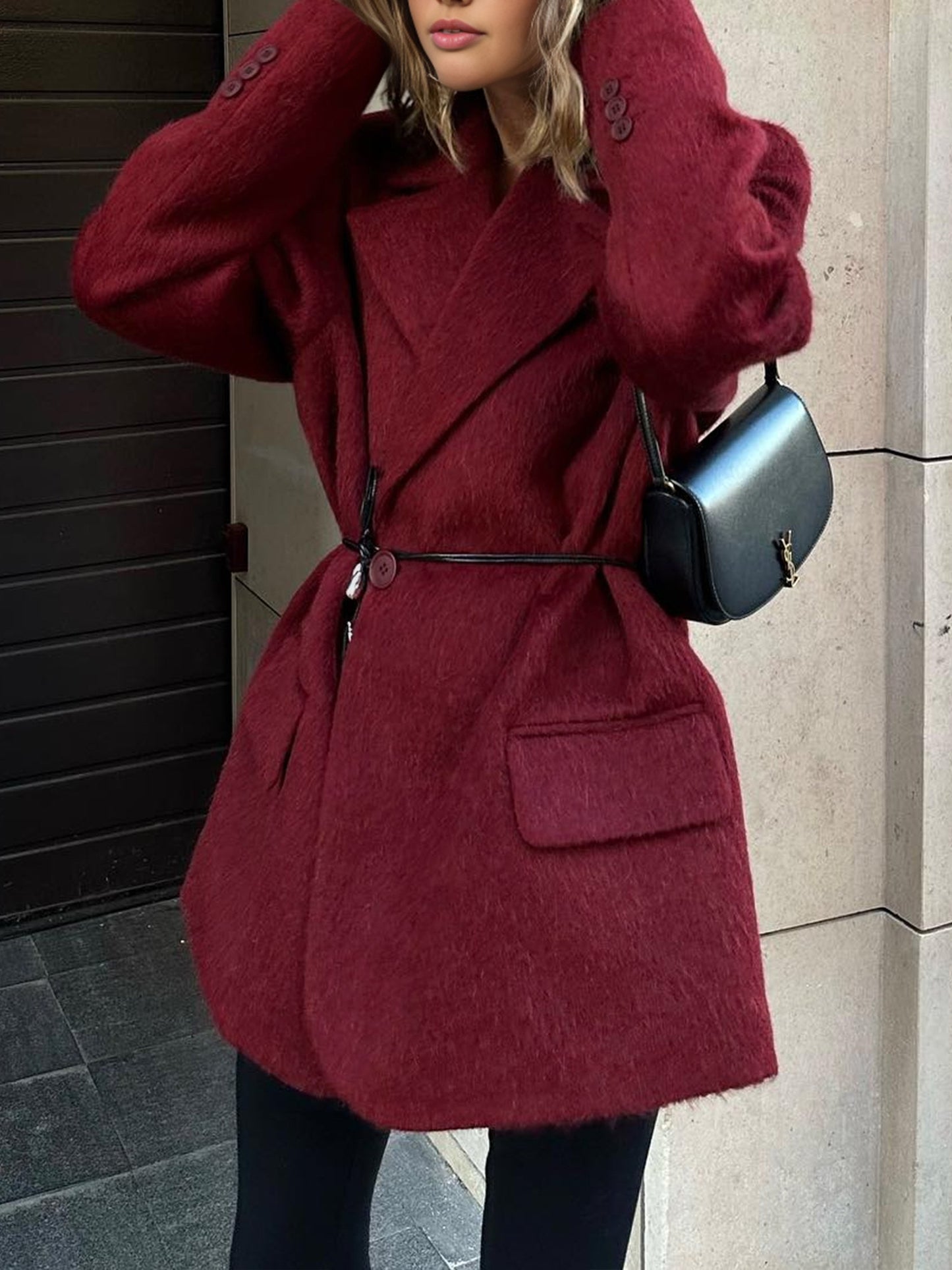La Vie │ Blazer ceinturé en laine