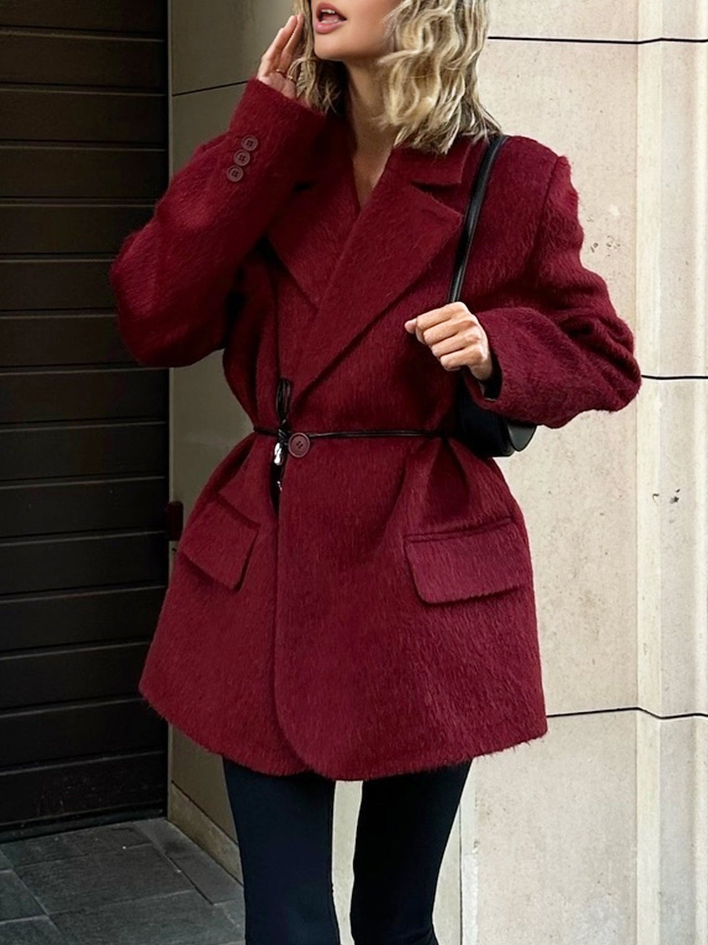 La Vie │ Blazer ceinturé en laine
