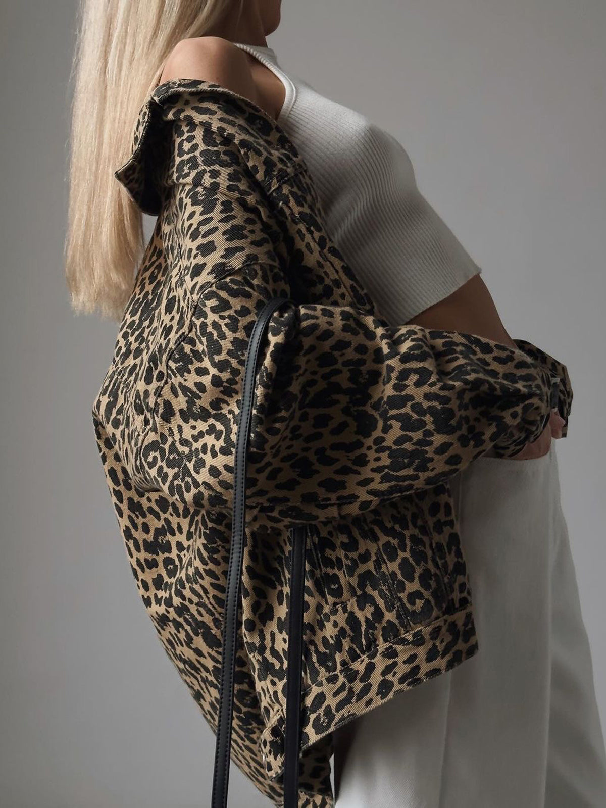 La Vie │ Blazer imprimé léopard à boutons