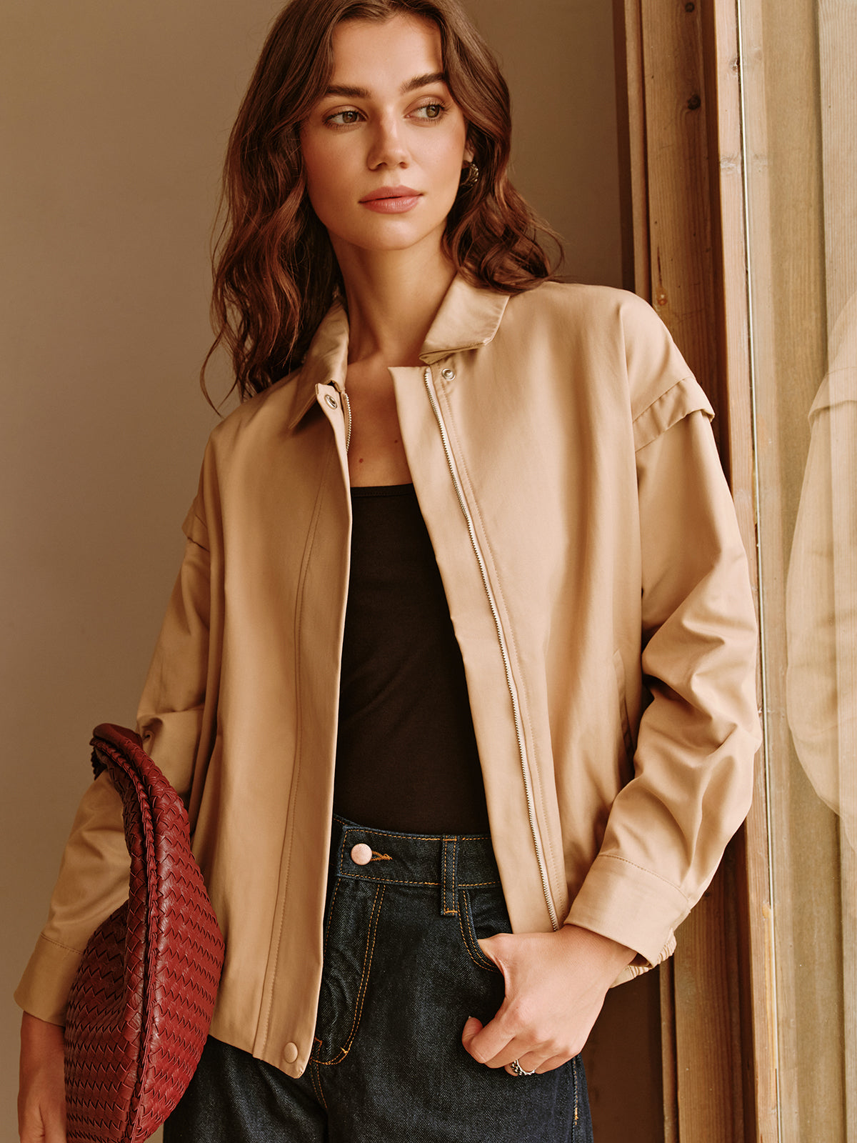 La Vie │ Veste à boutons et fermeture éclair